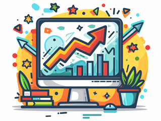 Obraz premium Digital Transformation: Embracing Technology for Efficiency and Growth