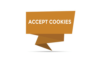 Accept cookies button web banner templates. Vector Illustration 
