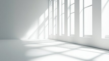 Fototapeta premium A bright white background with high contrast,