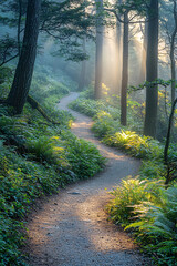 Fototapeta premium Crystal-Clear Nature Background: High-Resolution Wallpaper for a Serene and Stunning View