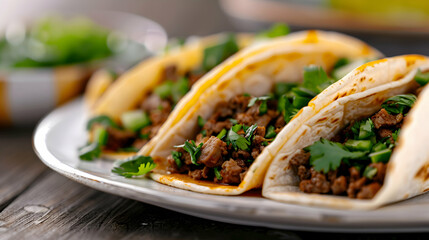 Mexican Food Tacos Studio Style Photography