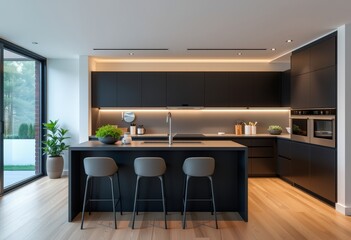 Fototapeta premium modern kitchen interior