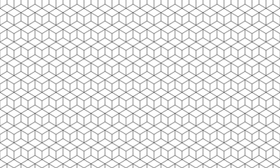 Cubes pattern. Black and white isometric creating a three dimensional effect, suitable for backgrounds, textiles, and modern designs. Abstract background. vector illustration