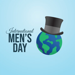 vector graphic of International Mens Day ideal for International Mens Day celebration.