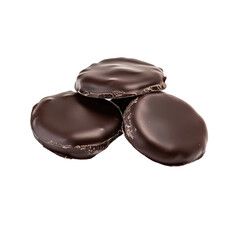 Obraz premium Three chocolate mint cookies