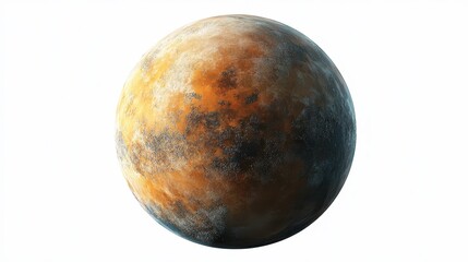 Obraz premium Gliese 667Cc (exoplanet) clipart, element, 3D illustration, realistic, isolated on white background