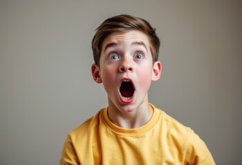 portrait of a man screaming