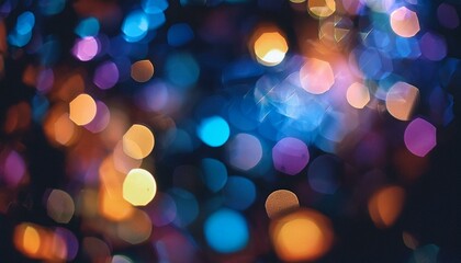 Fototapeta premium colorful light bokehs and crystal leaks