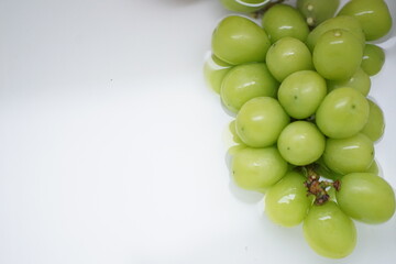 SHINE MUSCAT GRAPE on a white background