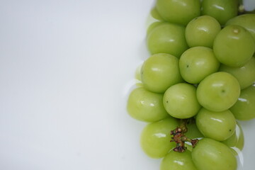 Grapes soaked in water