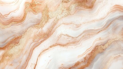 Obraz premium Abstract Marble Texture with Gold Glitter Swirls and Lines