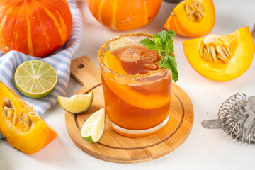 Thanksgiving Margarita, Sweet Pumpkin Shrubs