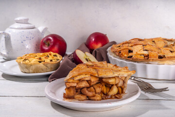 Traditional autumn apple pie