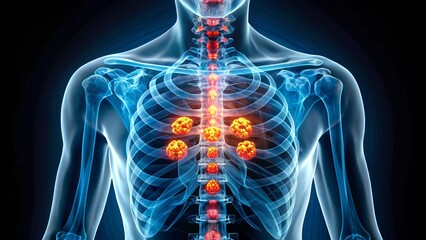 "Abnormal skeletal uptake on a bone scan with multiple focal lesions suggestive of metastatic cancer spread from unknown primary site."