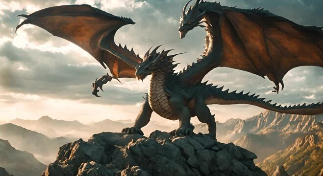 dragon in the sky
