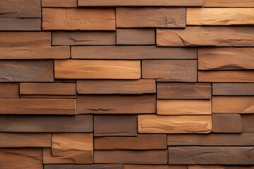 A textured wooden wall with varying shades of brown and natural grain patterns, perfect for backgrounds or interior design.