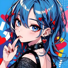women smillinh,  笑っている女性 , アニメの笑顔のイラスト、笑顔のアニメの女の子、かわいいアニメの女の子, Anime girl smilling, AI generative, Ai anime girl illustrations