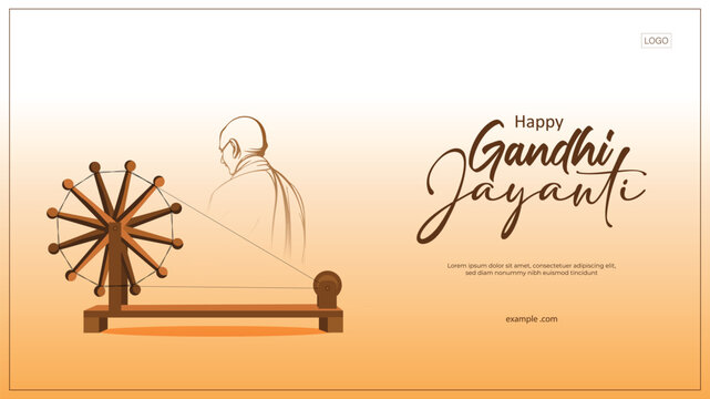 Vector illustration 2 october Mahatma gandhi jayanti. social media poster for gandhi jayanti. national holiday in India. banner, poster template