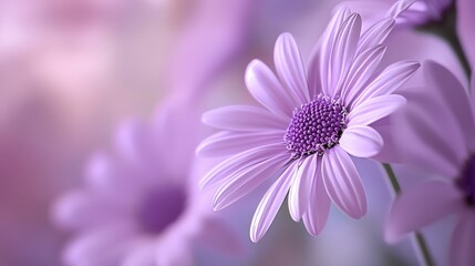 Fototapeta premium Flowers. Floral purple background. Petals flowers. Close up. Nature.