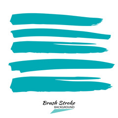Obraz premium Vector greem brush strokes