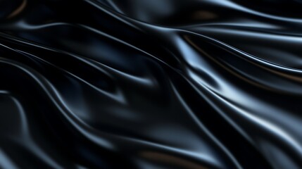 Obraz premium A smooth, polished obsidian background with a subtle shine and a large space for text