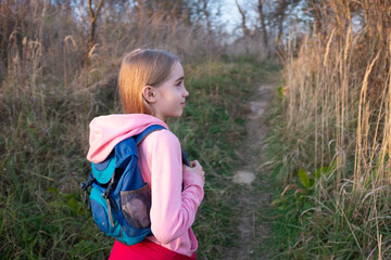 girl in the grass