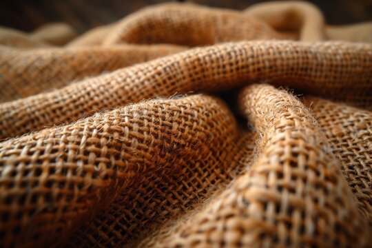 Tela yute natural, textura &aacute;spera de tela. Recurso gr&aacute;fico, fondo.