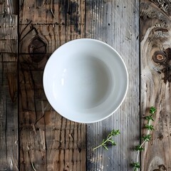 white plate and spoon on table,