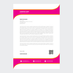 Modern company letterhead template