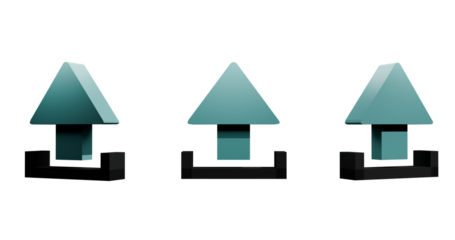 Dynamic 3D Business Upward Growth Arrow