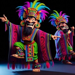 Dancing ancient gods
