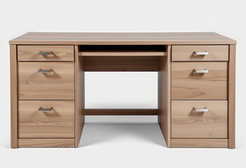 Fototapeta premium table and chair isolated