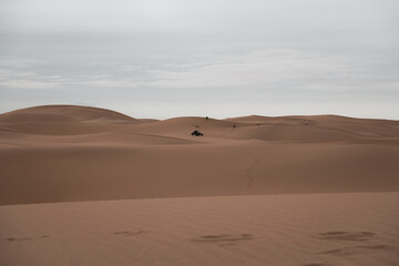 Gobi desert and the river near Wuhai, Inner Mongolia, China