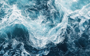 Obraz premium Ocean waves water texture. Sea water.