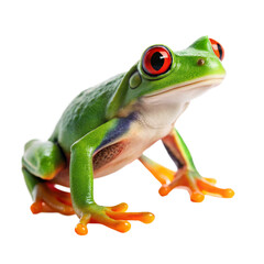 Obraz premium Green eyed tree frog