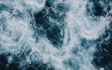 Fototapeta premium Ocean waves water texture. Sea water.
