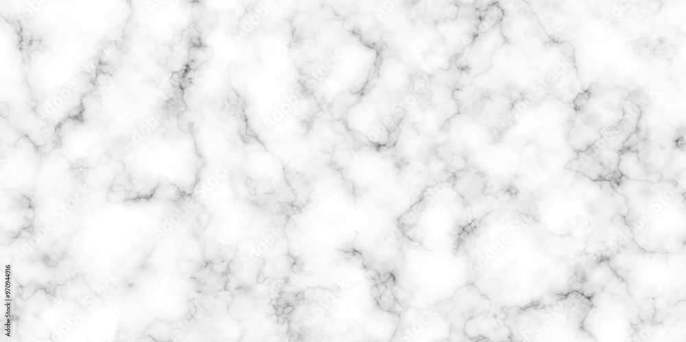 Wall mural White marble texture Panoramic white background. marble stone texture for design. Natural stone Marble white background wall surface black pattern. White and black marble texture background.