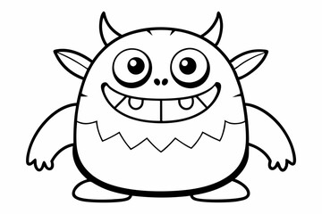 Coloring book: black line chicks vector illustration 