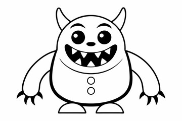 Coloring book: black line chicks vector illustration 