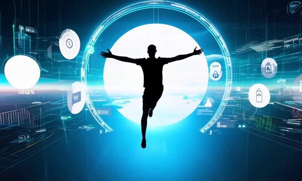 Quantum Leap to Wealth: A Silhouette's Interdimensional Finance Adventure