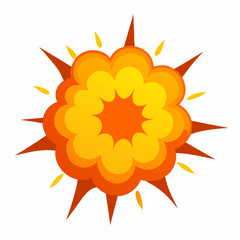 sun with fire vector illustration white background.