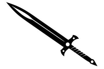 sword on a vector illustration white background