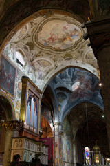 Fototapeta premium Historic cathedral of Monza, Italy: interior