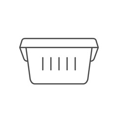 Container for food line outline icon