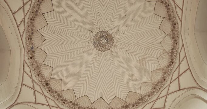 New Delhi, Delhi, India. Close up cells in Humayun's tomb. Famous place is Tomb of Mughal emperor, Mirza Nasir al-Din Muhammad commonly known as Humayun situated in Delhi, India. UNESCO World Heritage