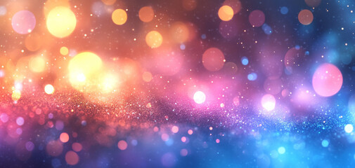 Vibrant bokeh lights create a dreamy atmosphere, perfect for backgrounds or artistic projects that need colorful illumination.