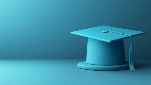 3d-rendered PhD hat