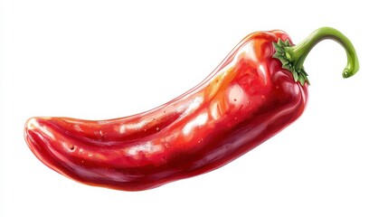 Harissa clipart, element, 3D illustration, realistic, isolated on white background