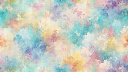 Smeared pastel colors on canvas creating a dreamy artistic texture