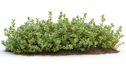 Obraz premium Thyme (dried) clipart, element, 3D illustration, realistic, isolated on white background